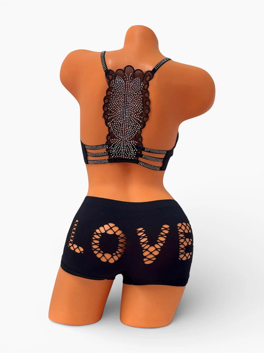 Luxury Shining - Black Club Set Diva Bikini