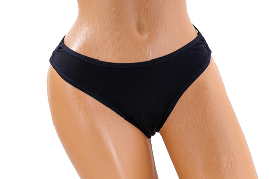 Triple Strap Thong – Black Diva Bikini