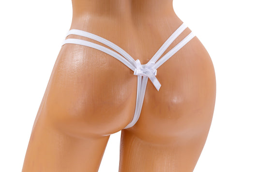 Date Night Panties - Pink / White Diva Bikini