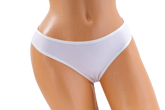 Triple Strap Thong – White