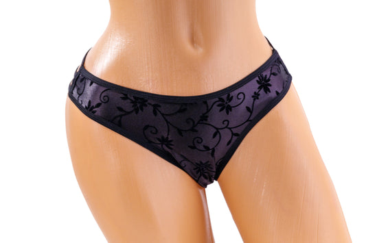 Triple Strap Thong – Black Diva Bikini