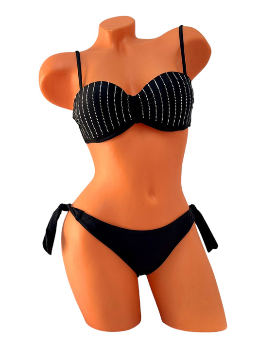 Bandeau Bikini Set - Black Diva Bikini