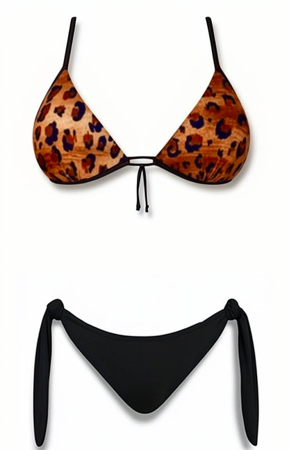 Push-Up Brazilian Bikini Set – Leopard / Black Diva Bikini