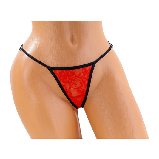 Classic G-String – Red / Black