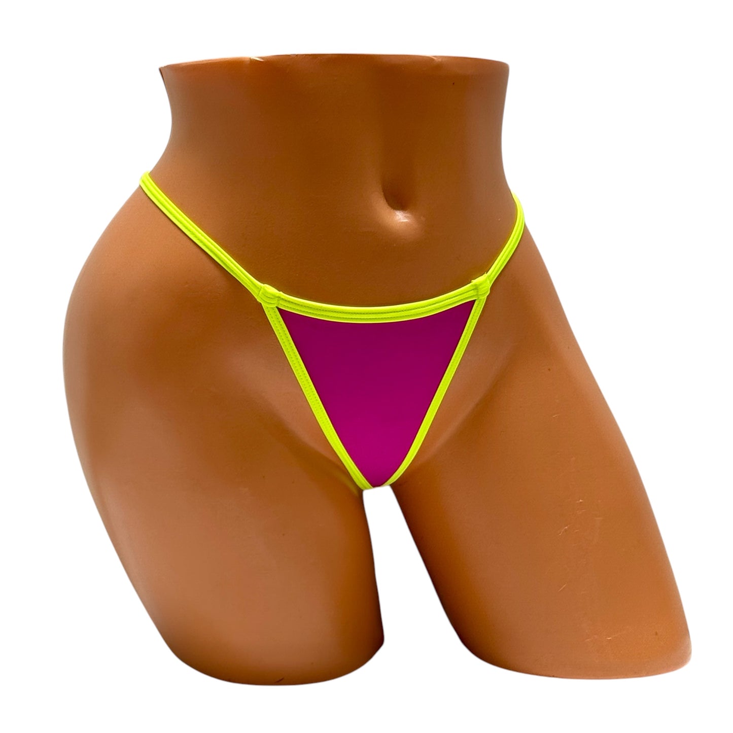 Y-Back Thong – Purple / Green