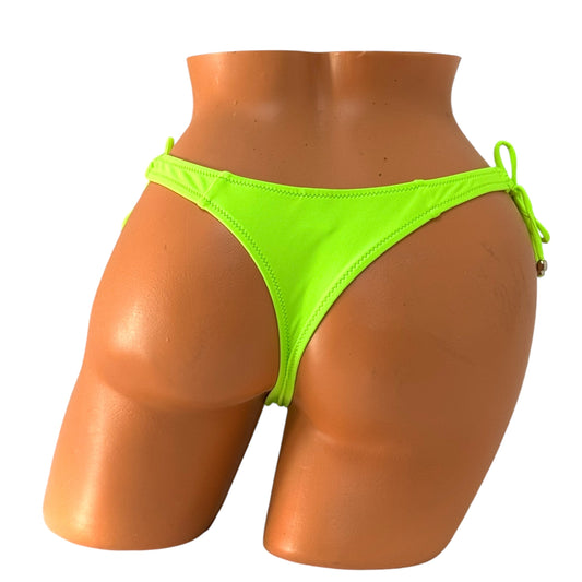 Elegant Tie Thong Bikini Bottom – Green Diva Bikini