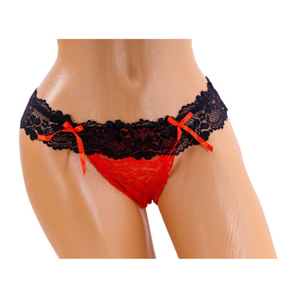 Essential Thongs - Red / Black
