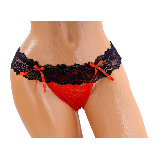 Essential Thongs - Red / Black