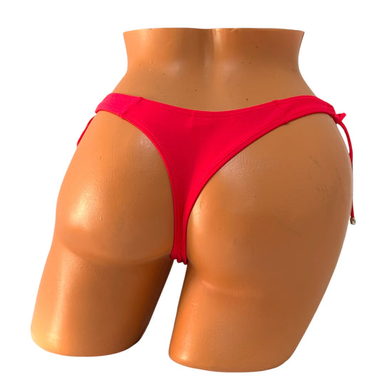 Elegant Tie Thong Bikini Bottom – Red Diva Bikini