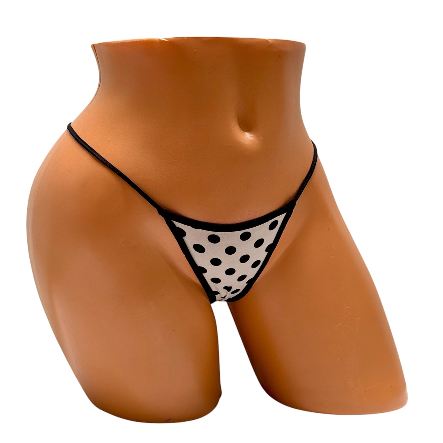 Y-Back Thongs - Black / White