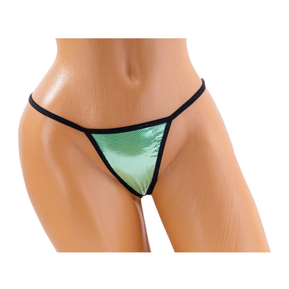Classic G-String – Green / Black Diva Bikini