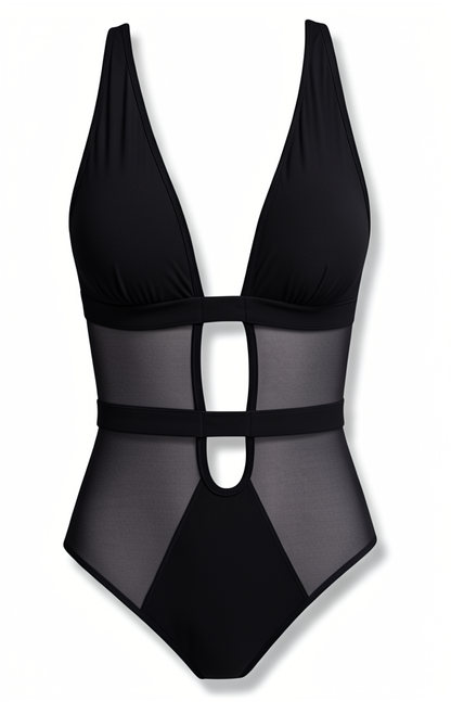 Exclusive One-Piece Swimsuit - Black Diva Bikini