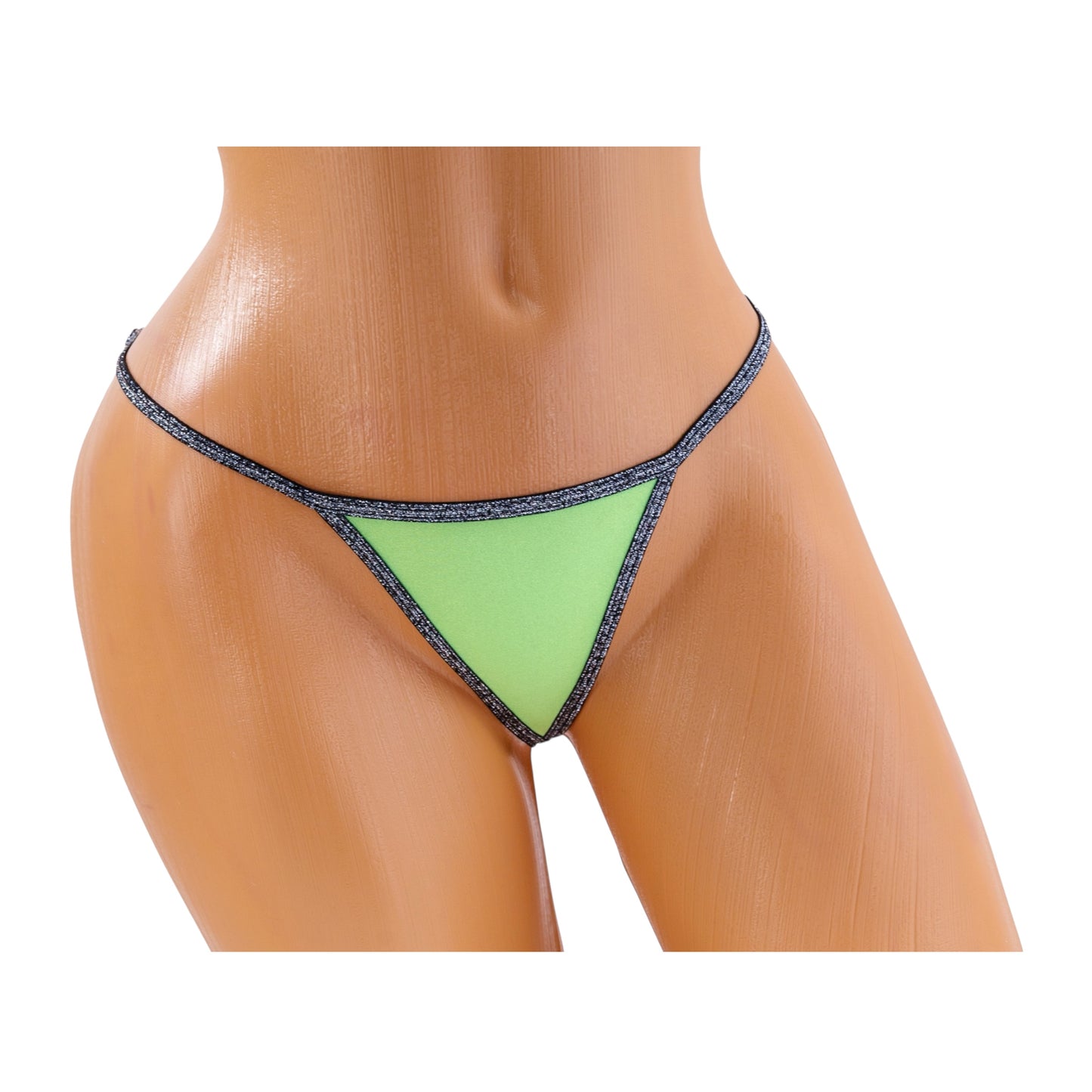 Classic G-String – Green / Silver