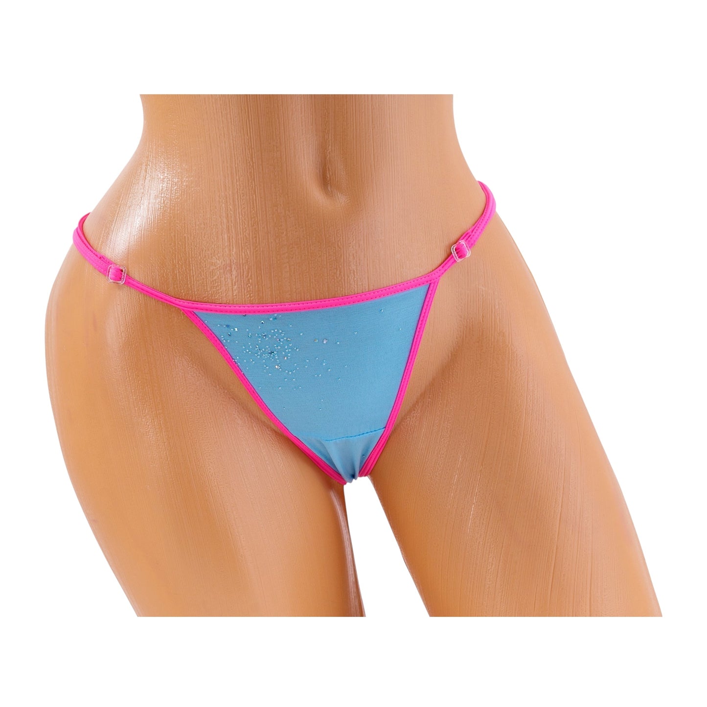 Classic G-String – Blue / Pink Diva Bikini