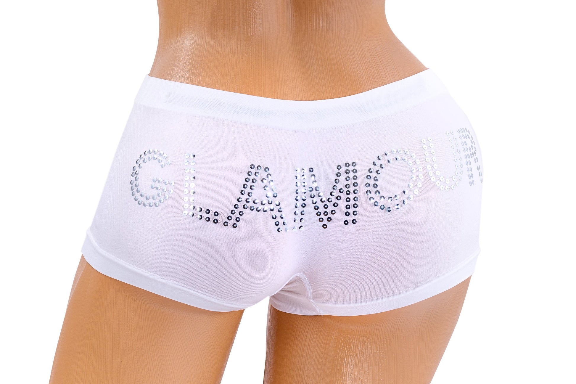 Lingerie Glamour Pantie - White Diva Bikini