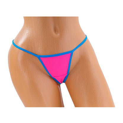 Classic G-String – Pink / Blue Diva Bikini