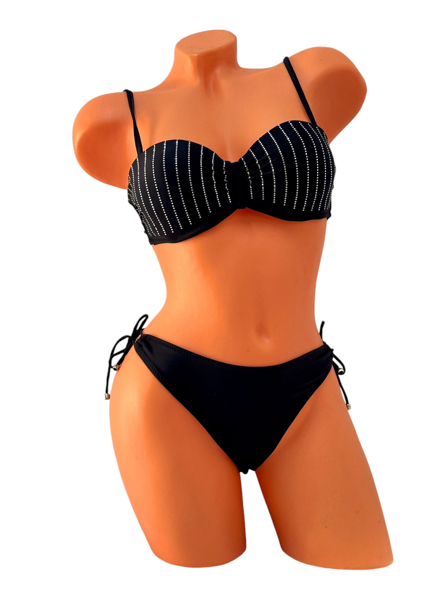 Bandeau Bikini Set - Black Diva Bikini