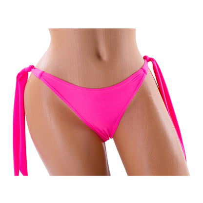 Long Tie Thong Bikini Bottom – Pink Diva Bikini