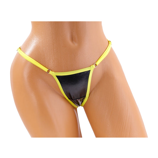 Classic G-String – Black / Yellow