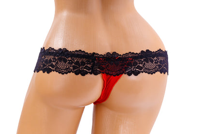 Essential Thongs - Red / Black