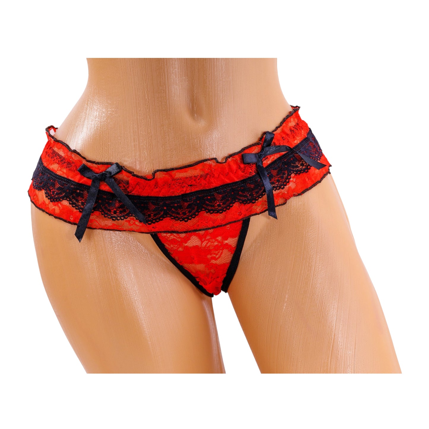 Essential Thongs - Black / Red